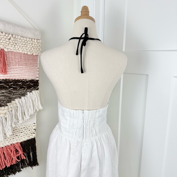 DISSH Alyssa Linen Maxi Dress White Sz 12 NWT - Picture 8 of 12